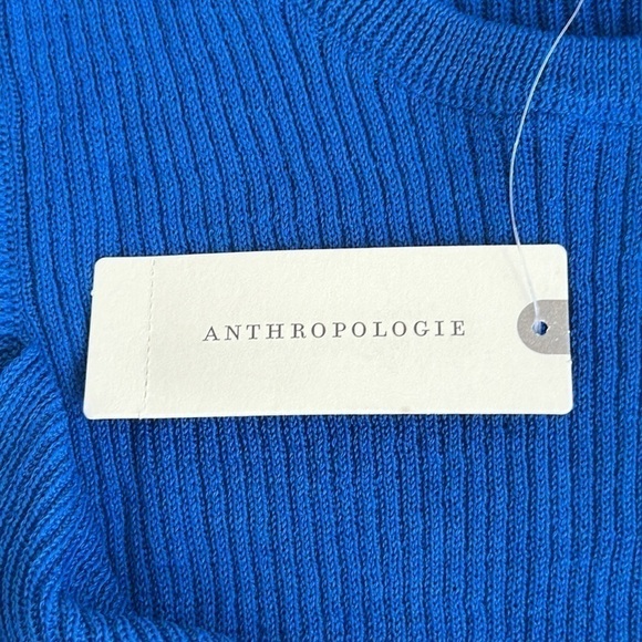 NWT Pilcro Sheer Twist Detail Sweater in Blue - Picture 8 of 15